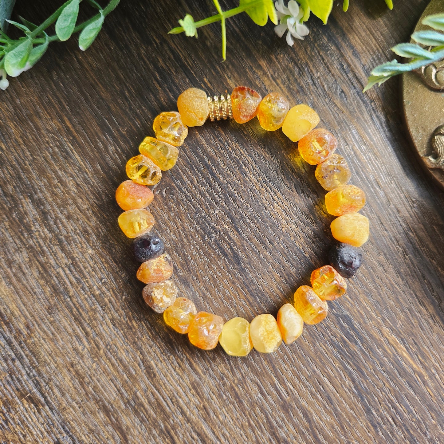 Bracelet en Ambre brut - 8mm