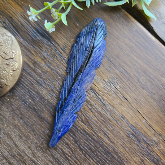 Plume en Sodalite - n°3