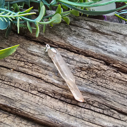 Pendentif en Cristal de Quartz rose - n°7
