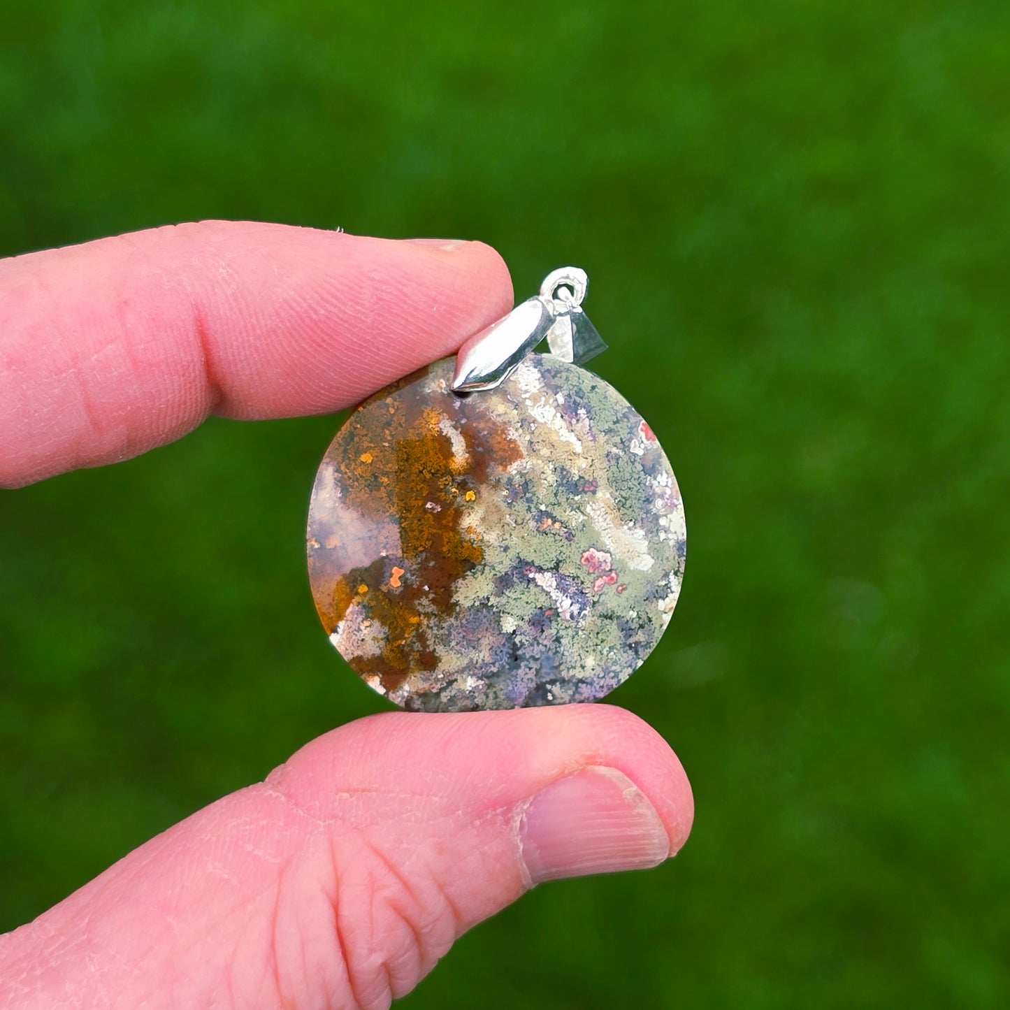 Pendentif en Agate mousse - n°6