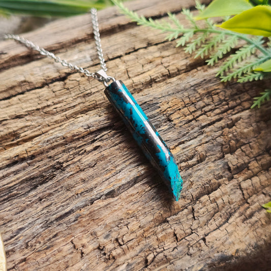 Pendentif Totem en Turquoise - n°1