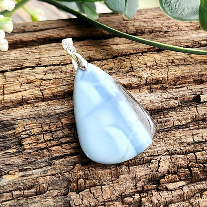 Pendentif en Opale bleue owyhee - n°2