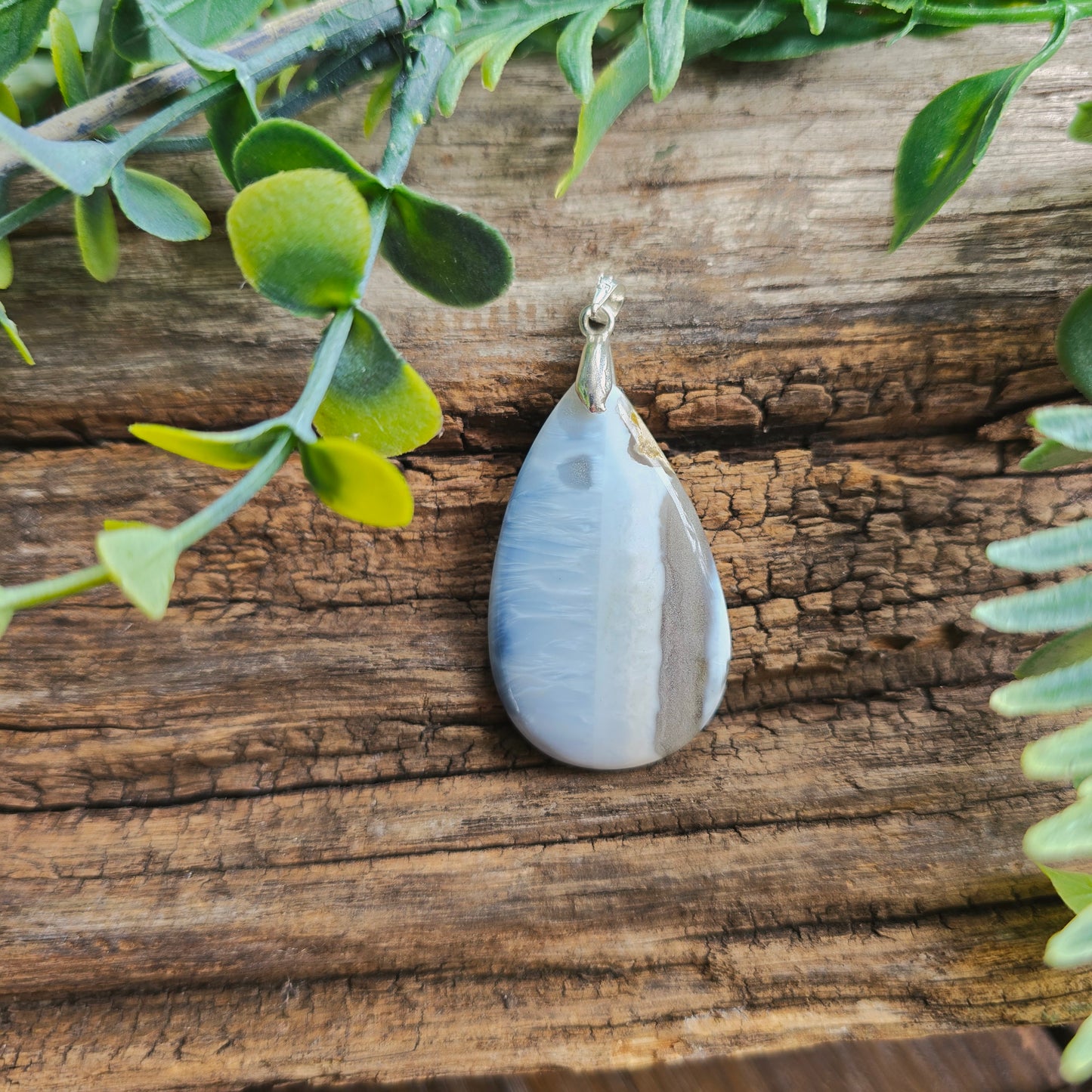 Pendentif en Opale bleue owyhee - n°2