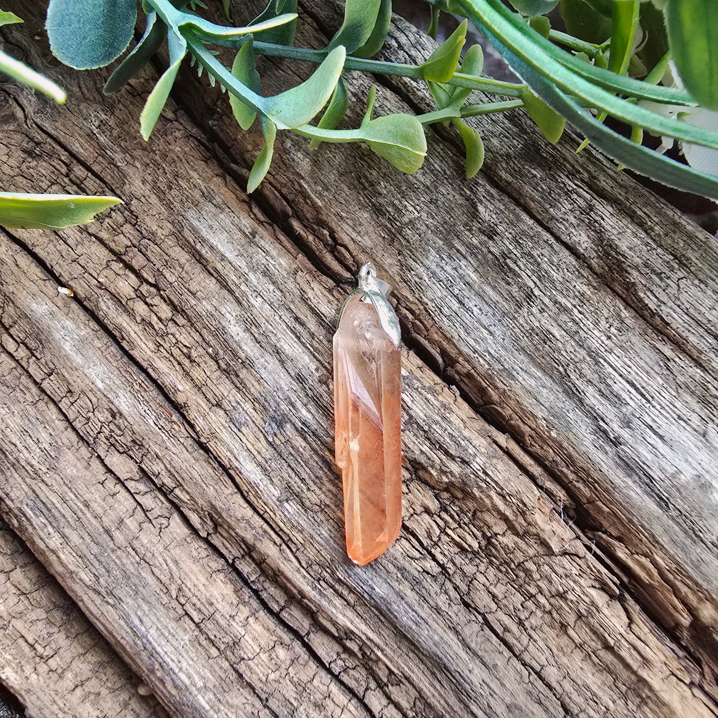 Pendentif en Cristal de Quartz rose - n°3