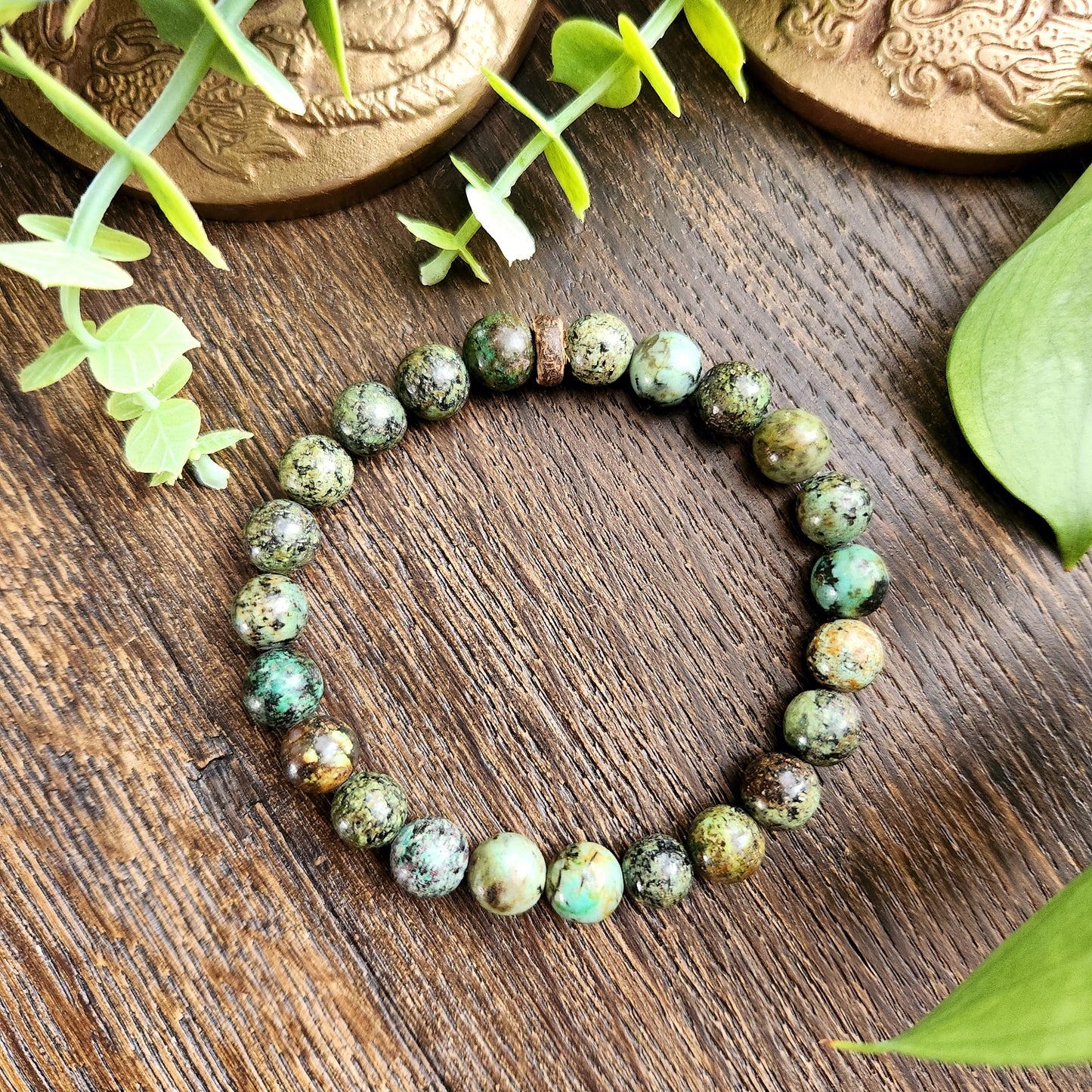 Bracelet en Turquoise Africaine - 8mm