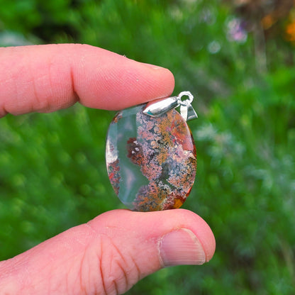 Pendentif en Agate mousse - n°7