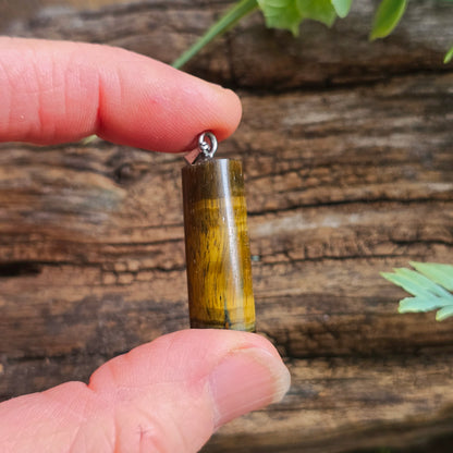 Pendentif Totem en Oeil de tigre - n°1