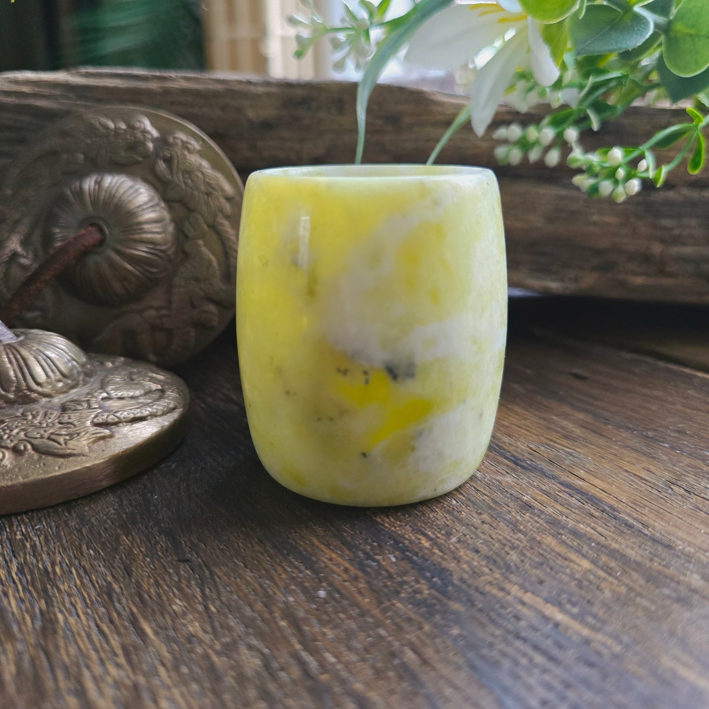 Tasse en Jade "couleur citron"