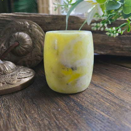 Tasse en Jade "couleur citron"