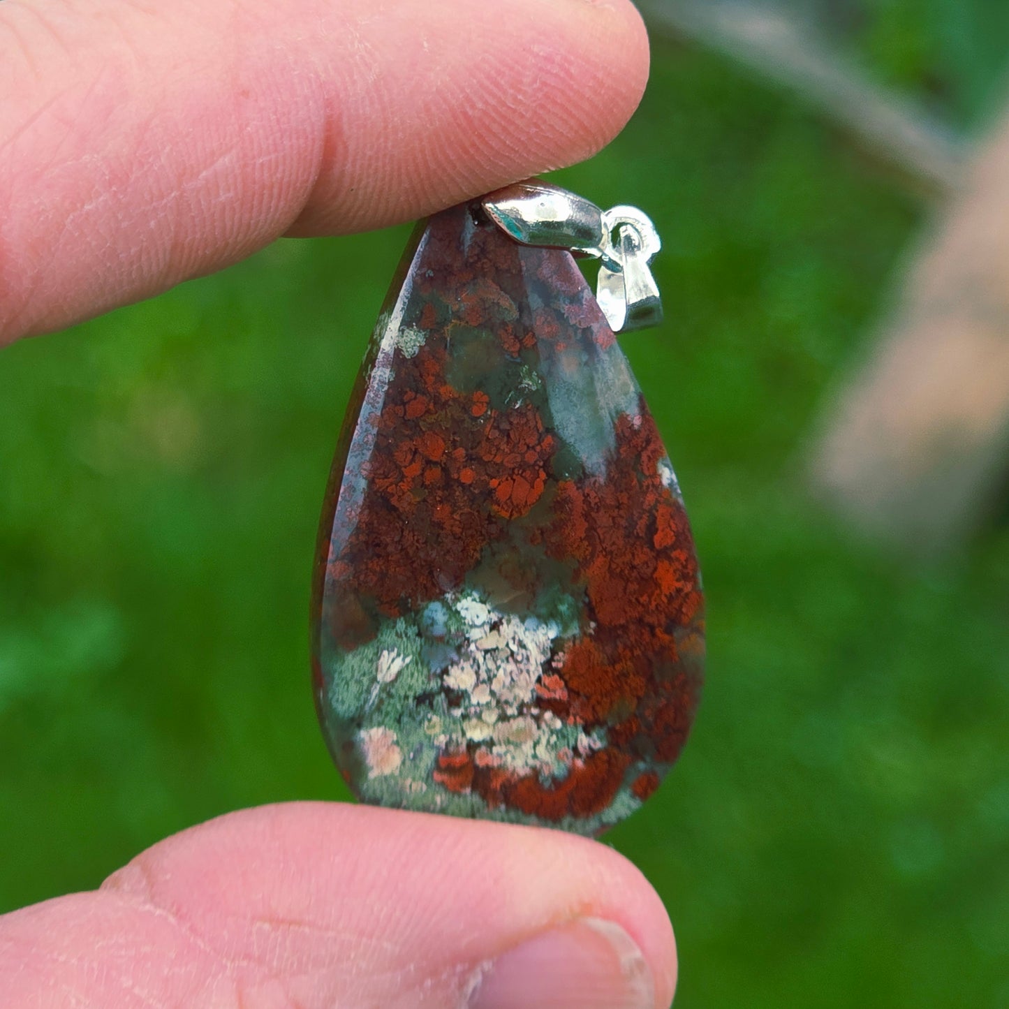 Pendentif en Agate mousse - n°1