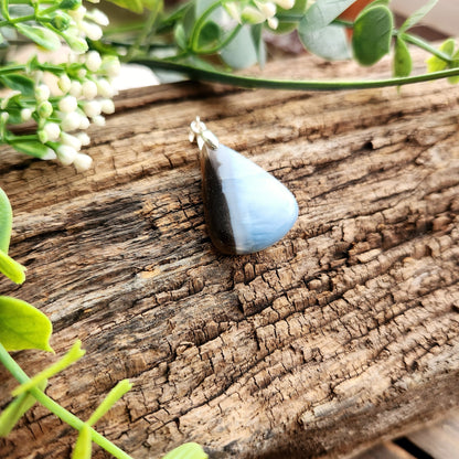 Pendentif en Opale bleue owyhee - n°1