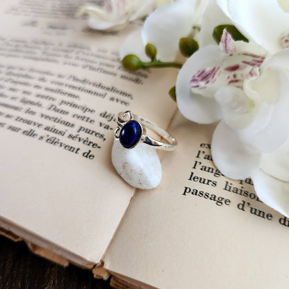 Bague réglable Vénus - Lapis Lazuli - Argent 925