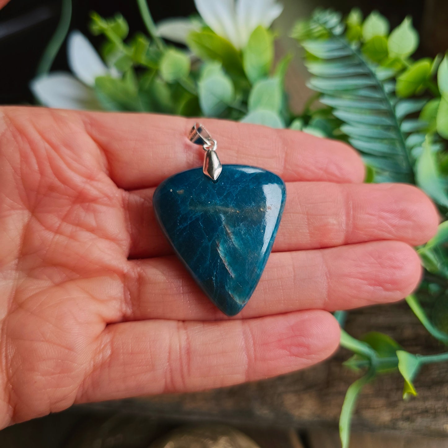 Pendentif en Apatite bleue - n°1