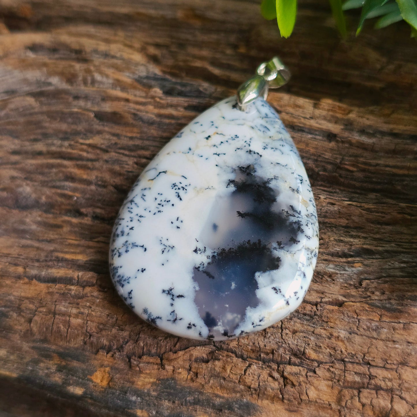 Pendentif en Agate dendritique - n°1