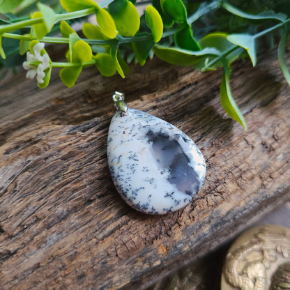 Pendentif en Agate dendritique - n°1