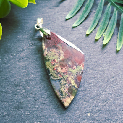 Pendentif en Agate mousse - n°10