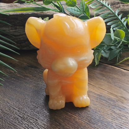 Simba en Calcite orange - 9cm