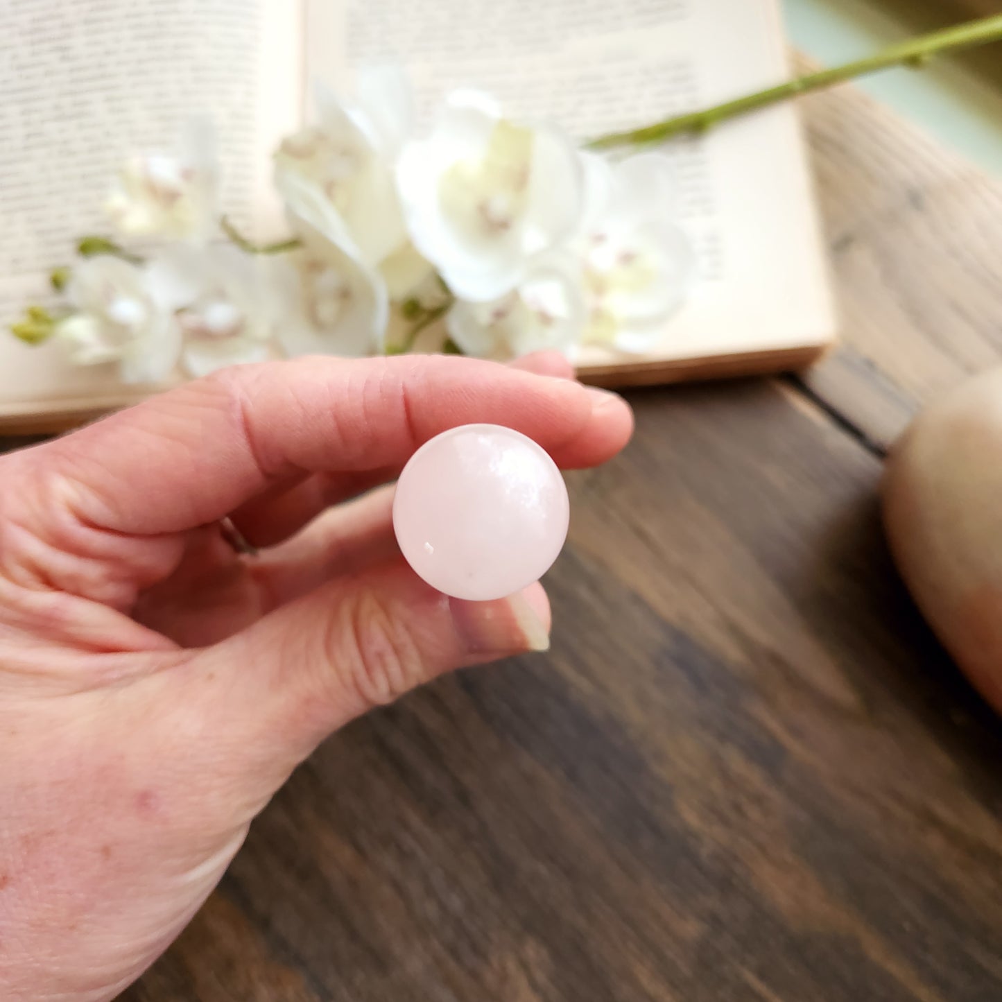 Bâton de massage en Quartz rose