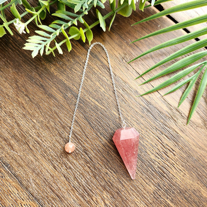Pendule en Quartz fraise