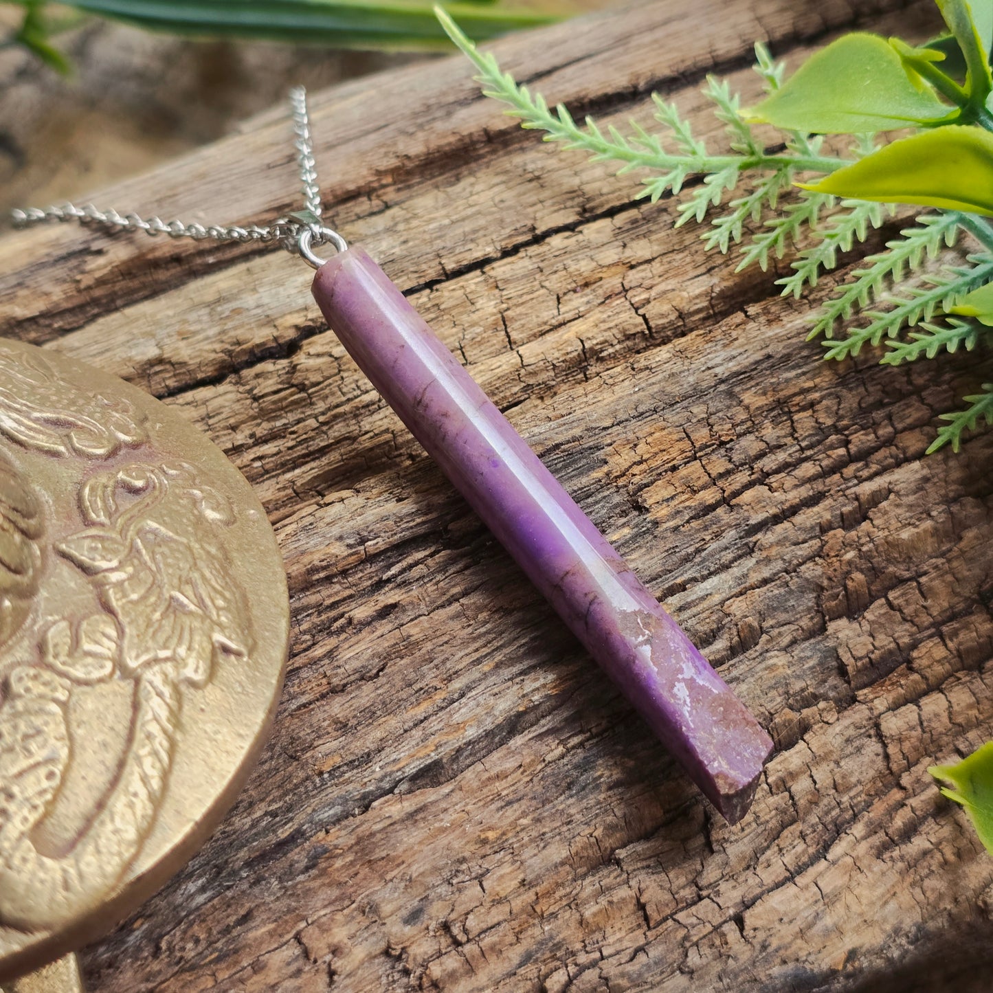 Pendentif Totem en Jade violet - n°3