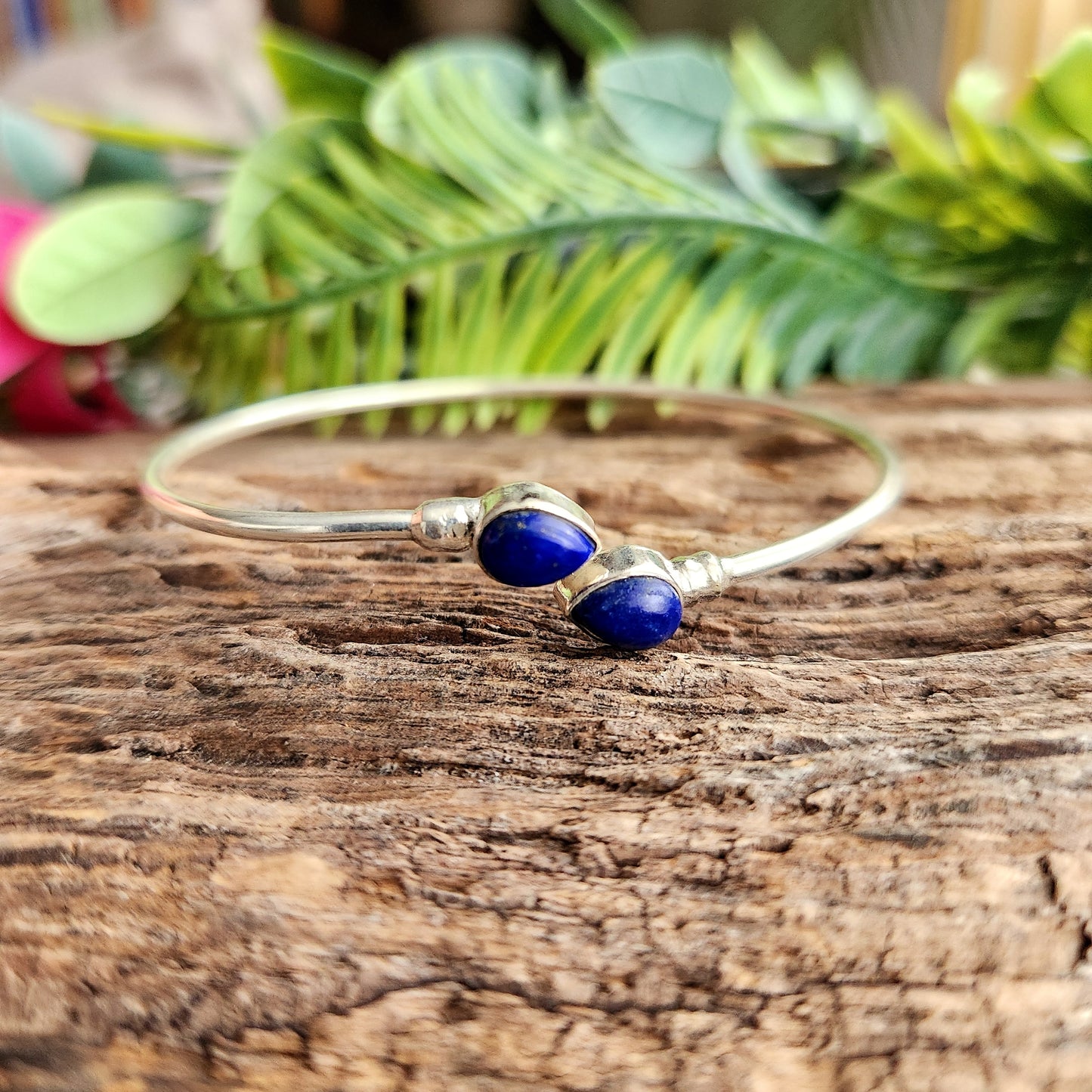 Jonc en Lapis Lazuli - Argent 925