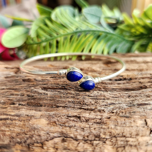 Jonc en Lapis Lazuli - Argent 925