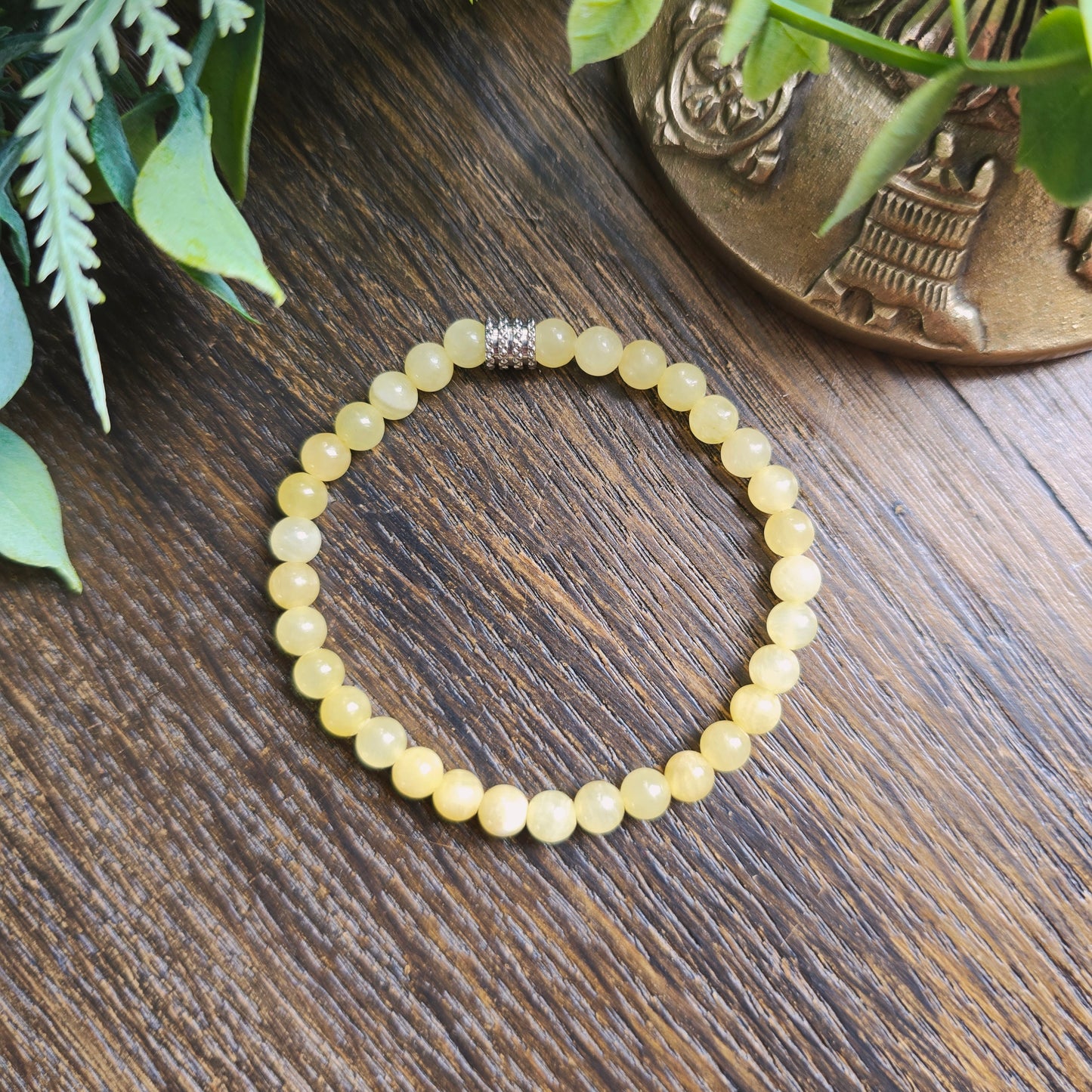 Bracelet en Calcite orange - 4mm