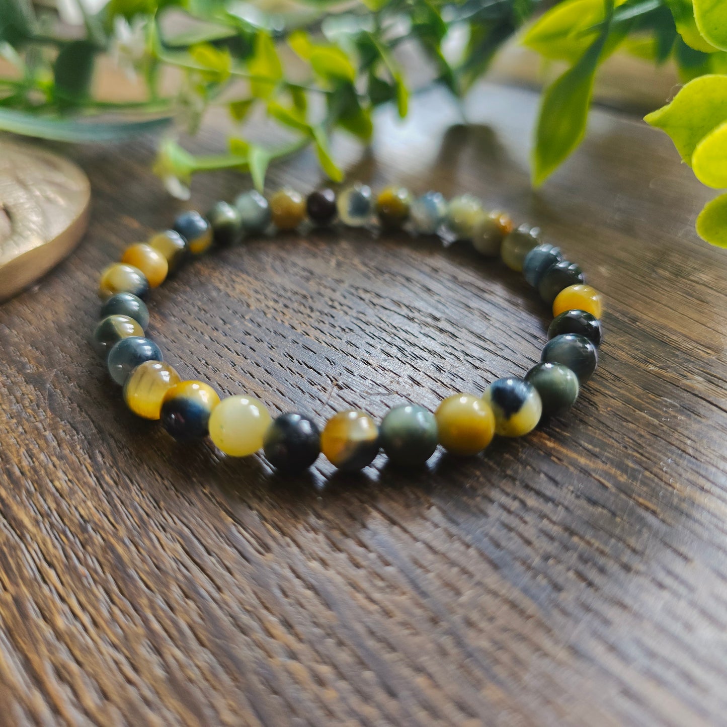 Bracelet en Œil de tigre impérial - 6mm