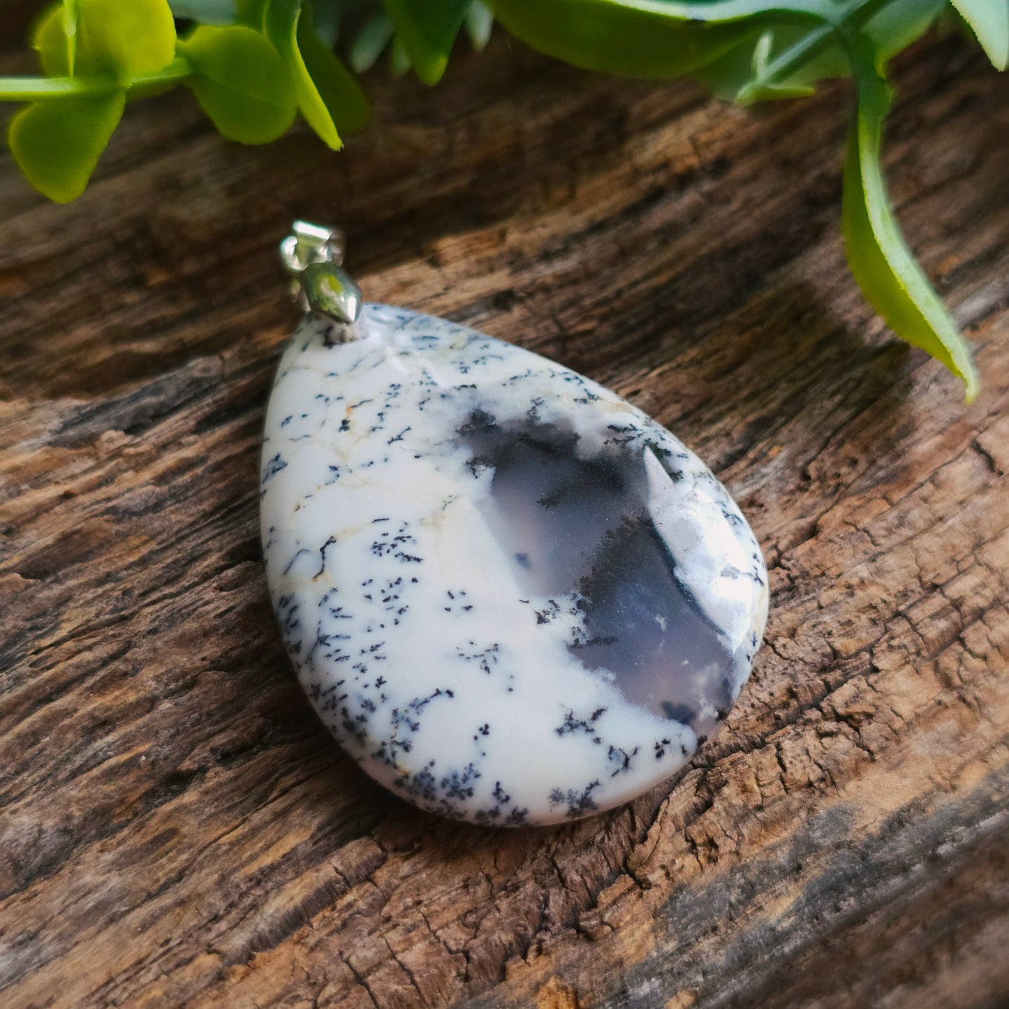 Pendentif en Agate dendritique - n°1