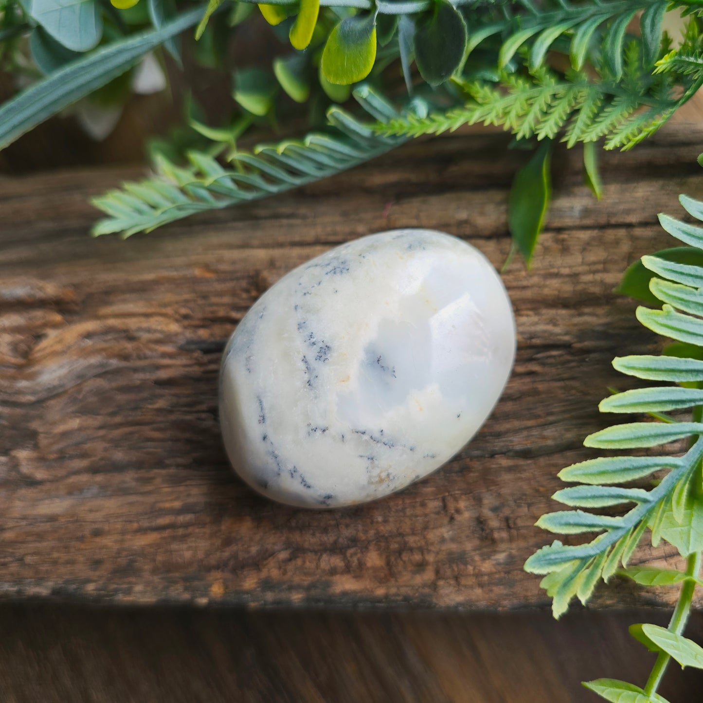 Galet en Agate Dendritique violette - n°2