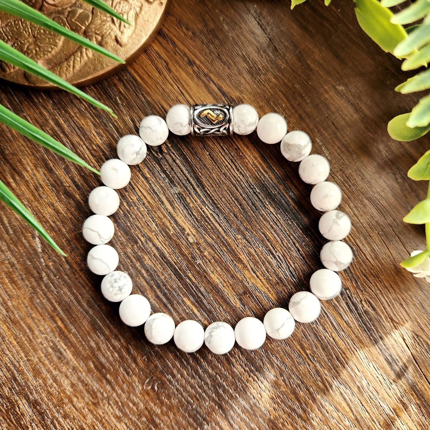 Bracelet en Howlite - 8mm