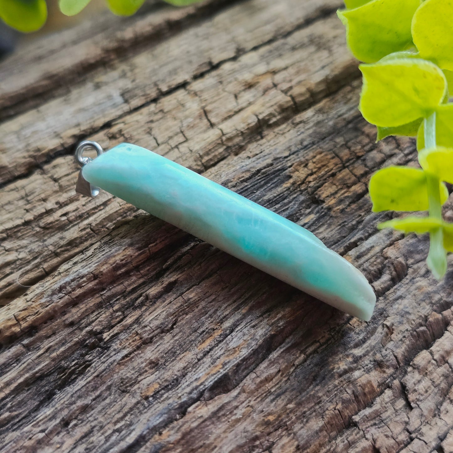 Pendentif Totem en Aragonite bleue - n°4