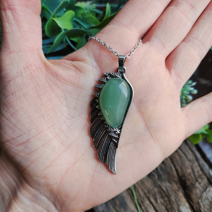 Pendentif Aile d'ange en Aventurine