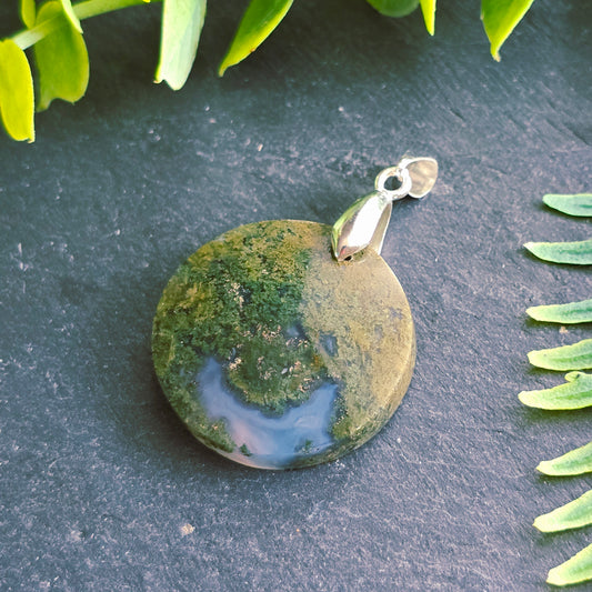 Pendentif en Agate mousse - n°8