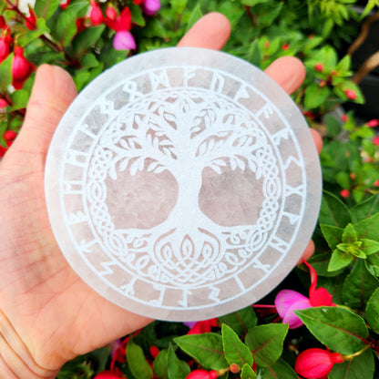 Plaque Arbre de vie & Runes vikings