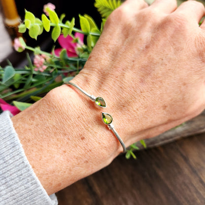 Jonc en Péridot - Argent 925