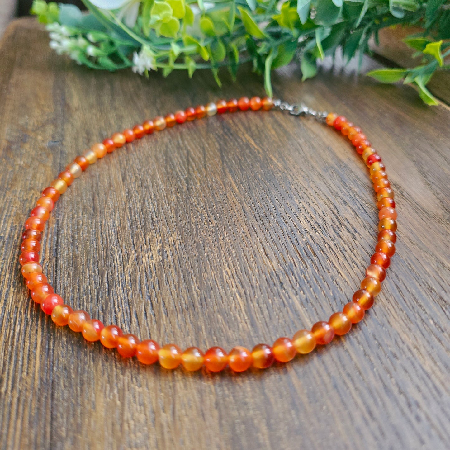 Collier en Cornaline