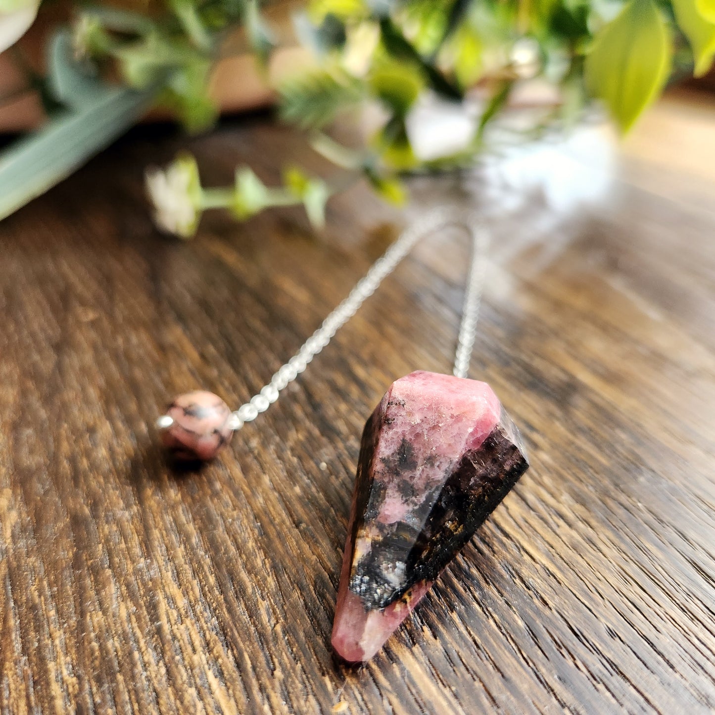 Pendule en Rhodonite