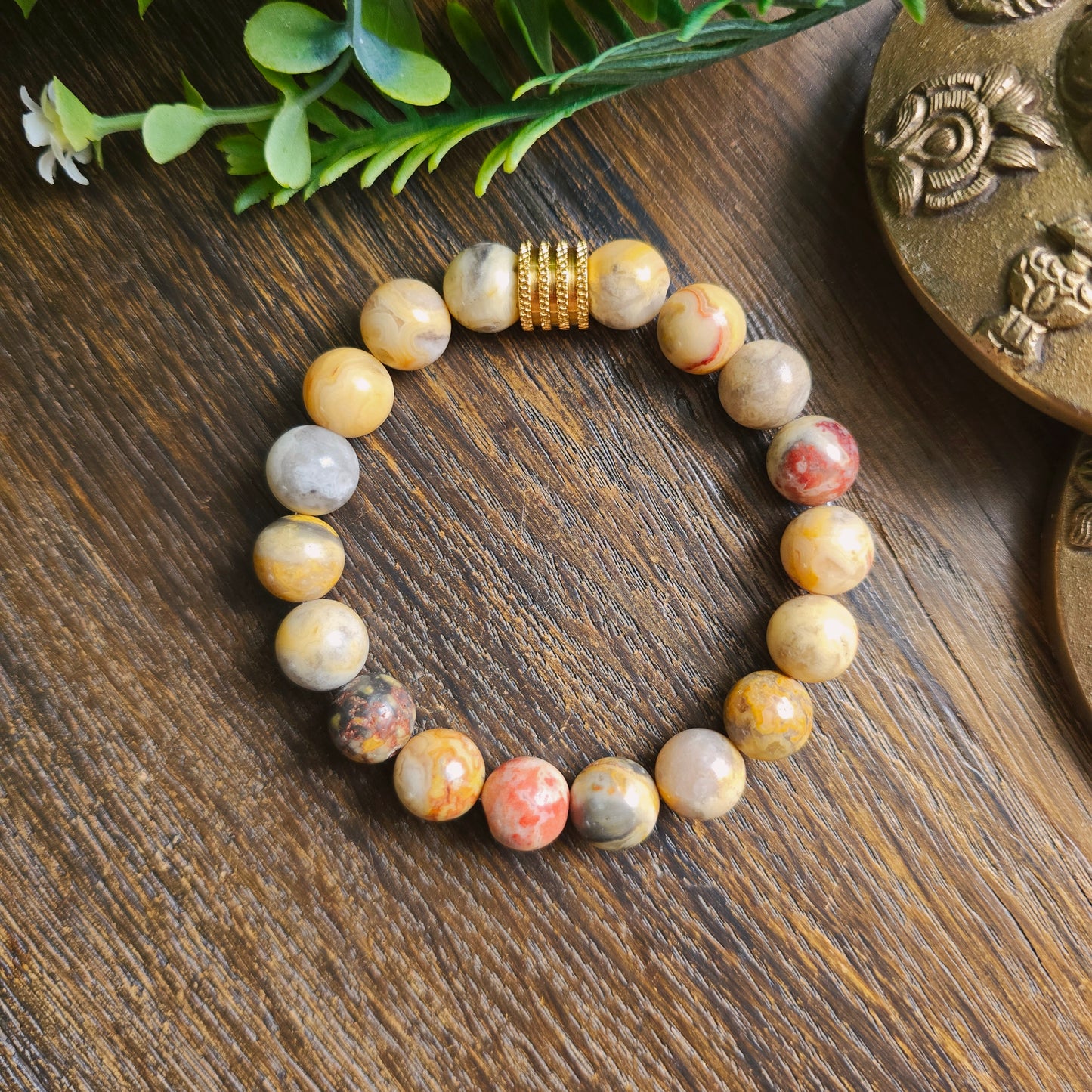 Bracelet en Agate crazy lace - 10mm