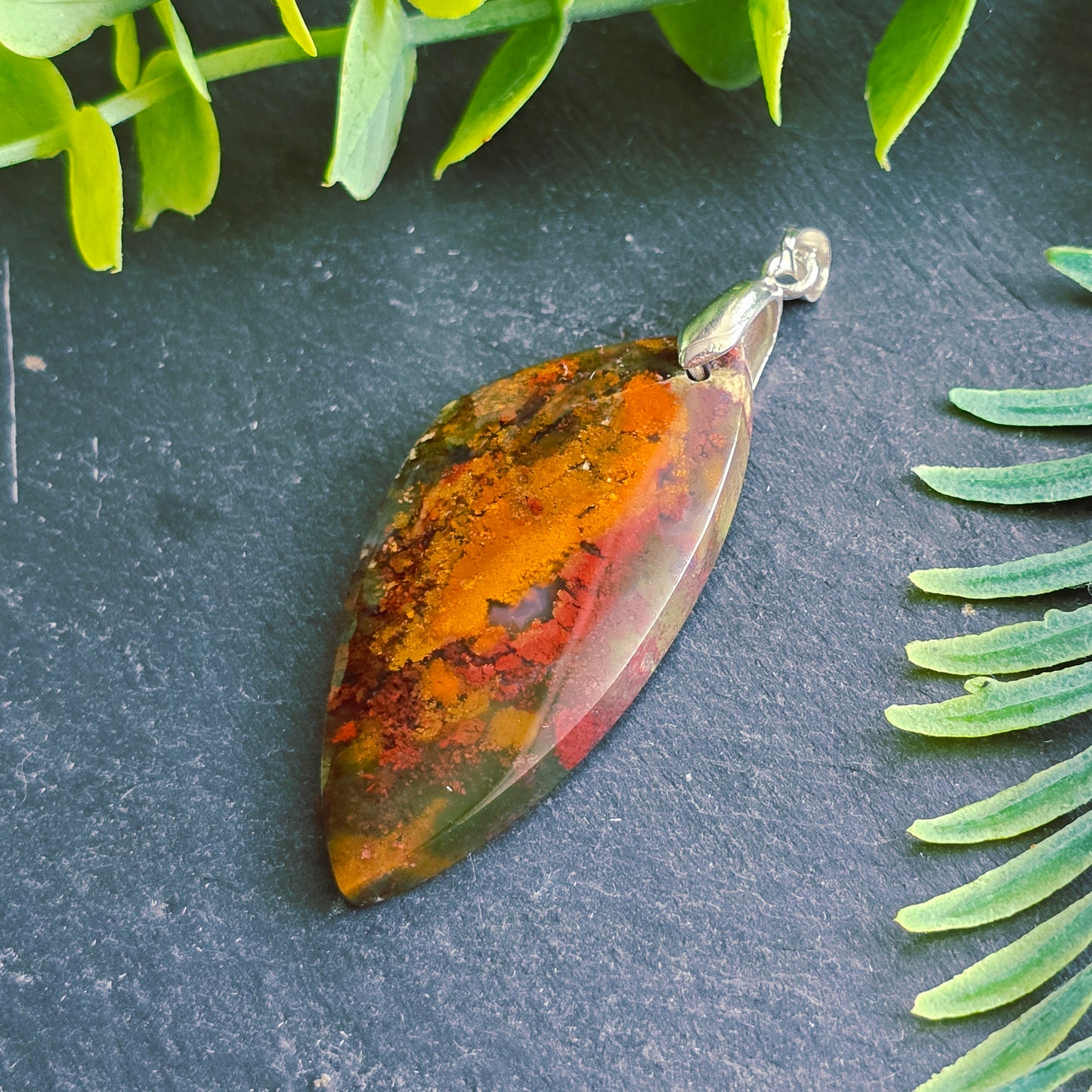 Pendentif en Agate mousse - n°4