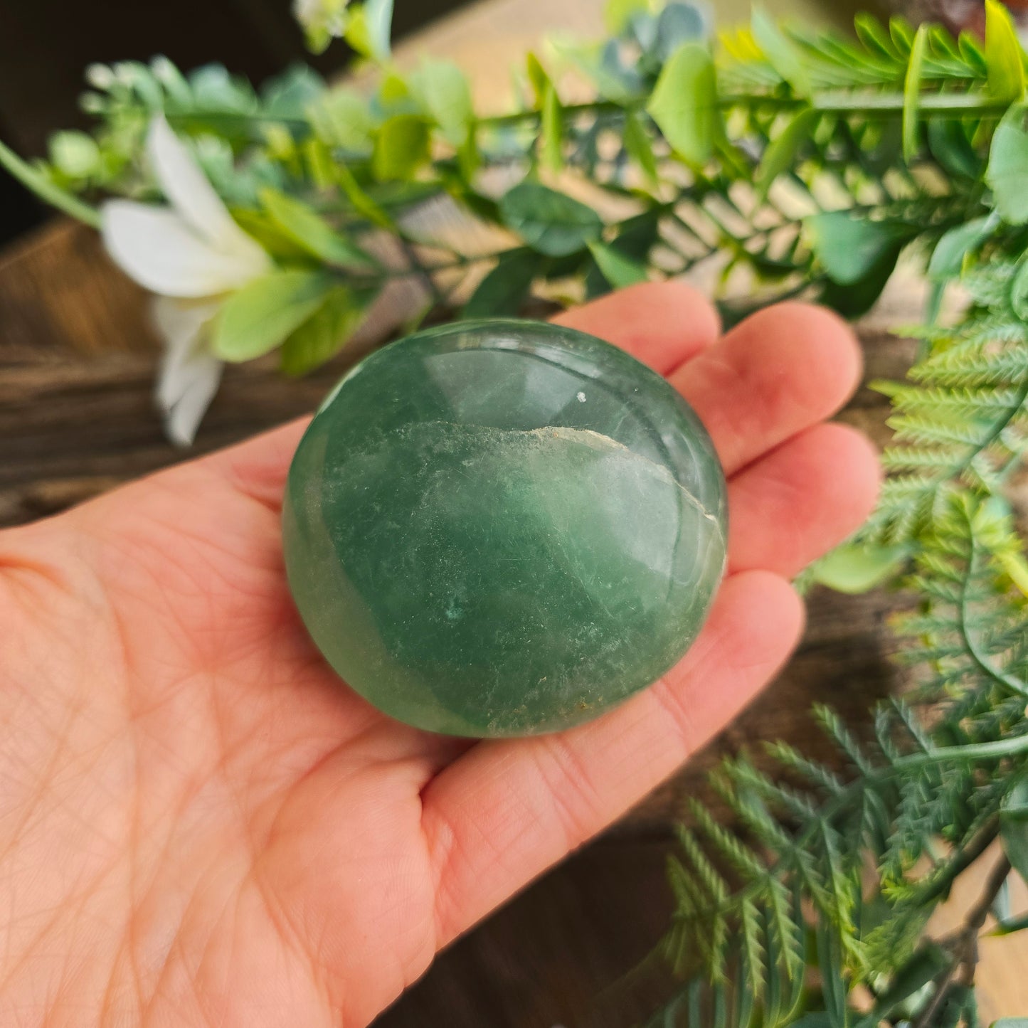 Galet en Fluorite verte - n°2
