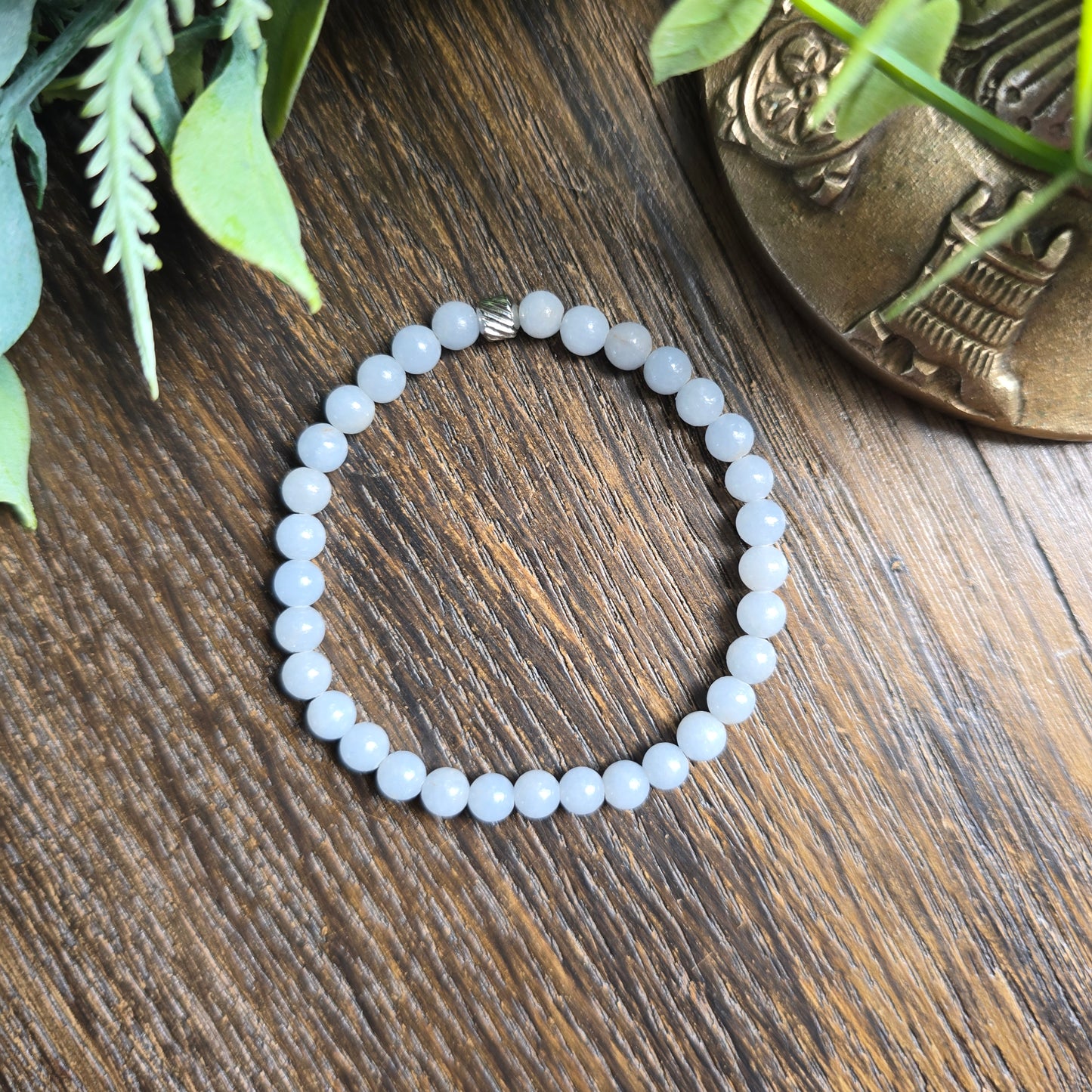 Bracelet enfant en Angélite - 4mm