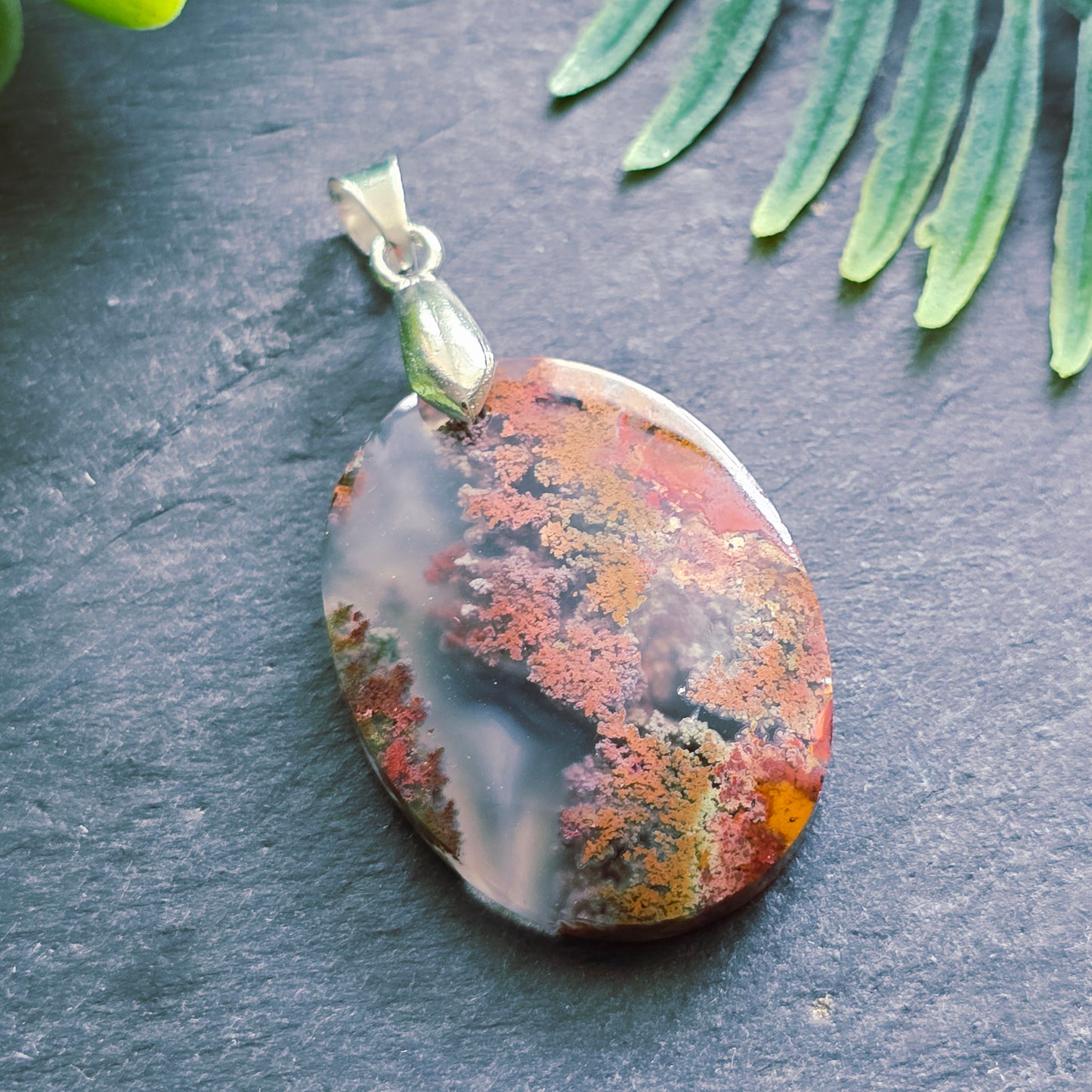 Pendentif en Agate mousse - n°7