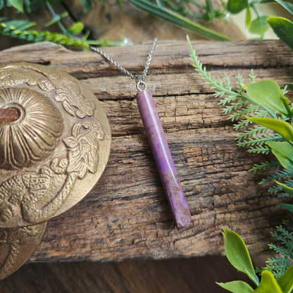 Pendentif Totem en Jade violet - n°3