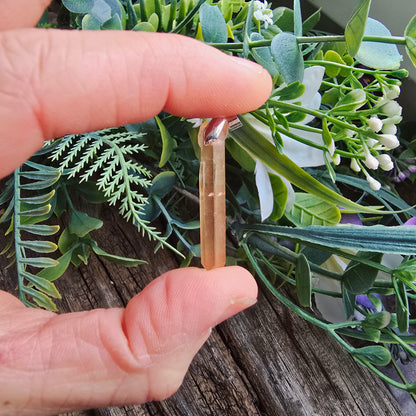 Pendentif en Cristal de Quartz rose - n°5