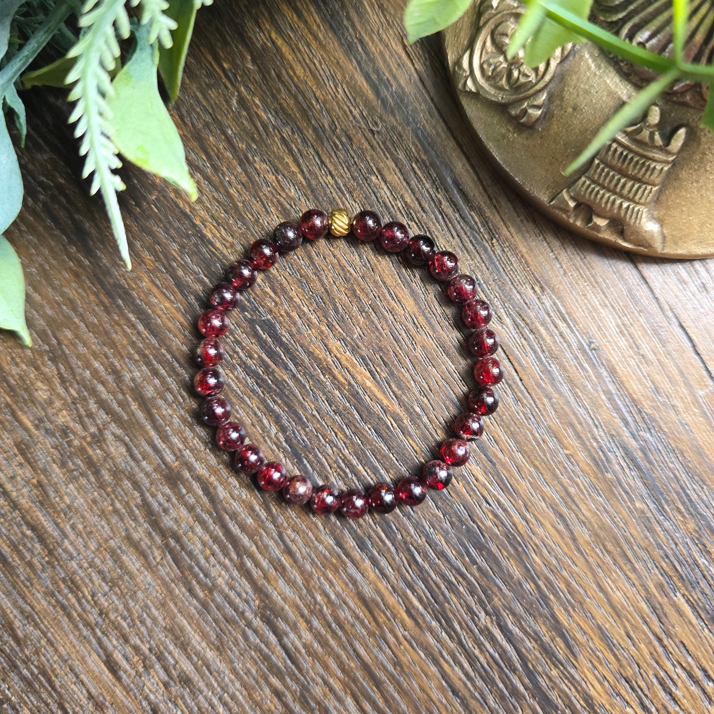 Bracelet enfant en Grenat - 4mm