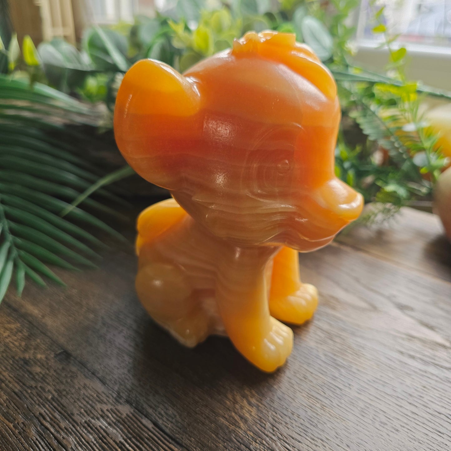 Simba en Calcite orange - 13cm
