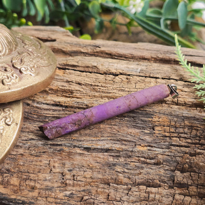 Pendentif Totem en Jade violet - n°3