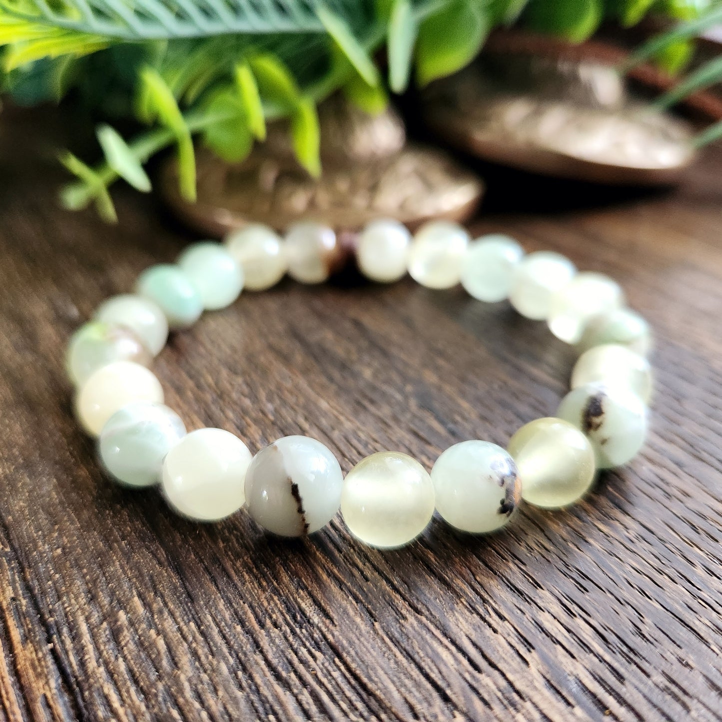 Bracelet en Calcite Verte - 9mm