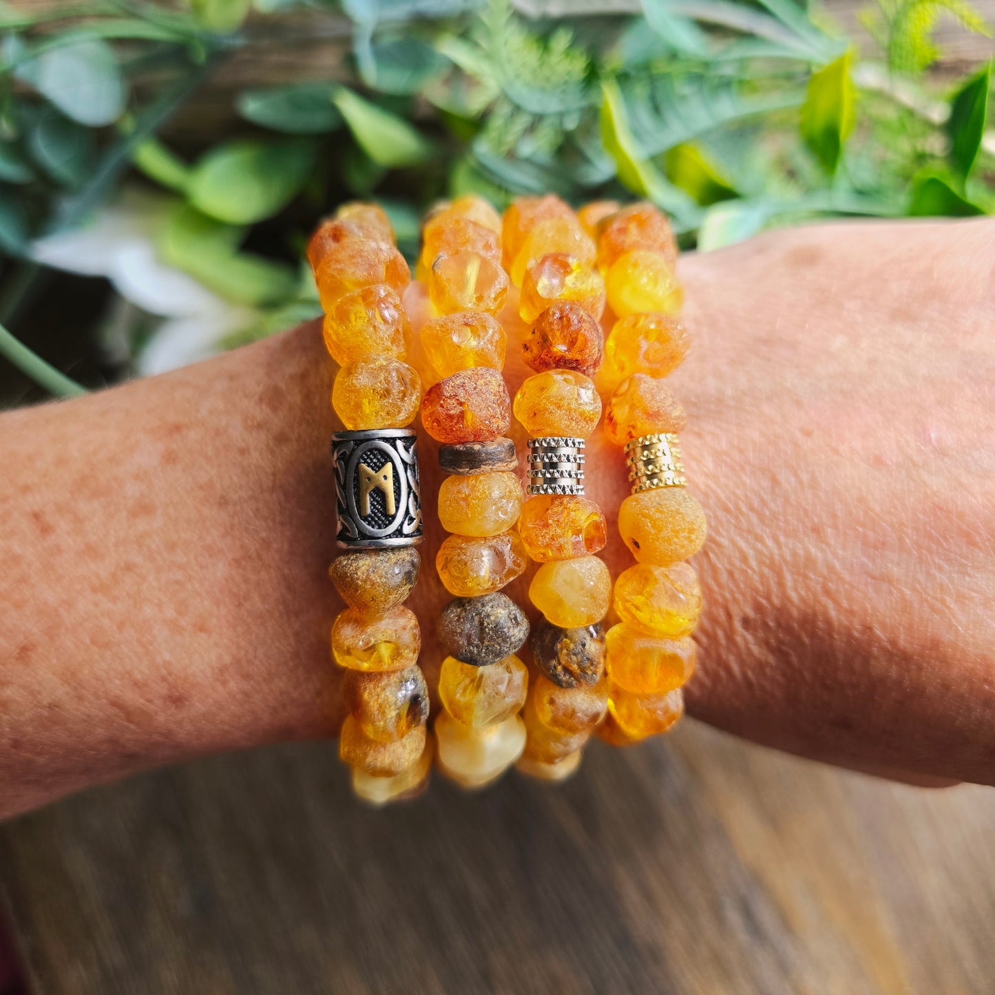 Bracelet en Ambre brut - 8mm